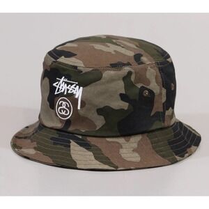 Stussy‎ Stock Lock Bucket Hat Camo Size S/M